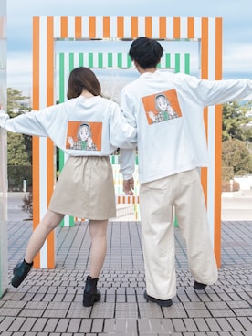 「PairPair（ペアペア）のアイテム（パンツ）」を使った、pairpairさん（レディース・165cm）の冬コーディネート