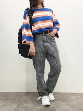 「PairPair（ペアペア）のアイテム」を使った、pairpairさん（レディース・152cm）の春コーディネート