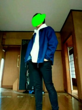 「デニムコーチジャケット」｜「アイテム（デニムジャケット）」を使った、たまきちさん（メンズ・171cm）の春コーディネート