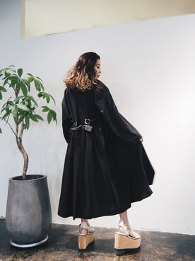 「EVRIS（エヴリス）のアイテム（その他アウター）」を使った、yunaさん（レディース・150cm）の冬コーディネート