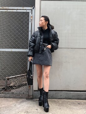 yunaさん(レディース・150cm)の冬コーディネート