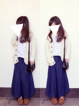 「アイテム（モカシン/デッキシューズ）」を使った、 cyamu∗︎*ﾟさん（キッズ・110cm）の冬コーディネート