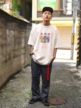 「Ranch standard（ランチスタンダード）のアイテム」を使った、417さん（メンズ・168cm）の夏コーディネート