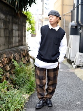「秋のカフェオレコーデ」｜「アイテム（その他）」を使った、417さん（メンズ・168cm）の秋コーディネート