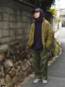 「Ranch standard（ランチスタンダード）のアイテム」を使った、417さん（メンズ・168cm）の冬コーディネート