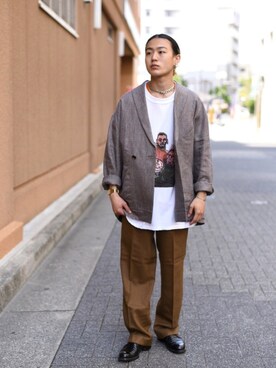 「masterkey（マスターキー）のアイテム（ジャケット/アウター）」を使った、417さん（メンズ・168cm）の春コーディネート