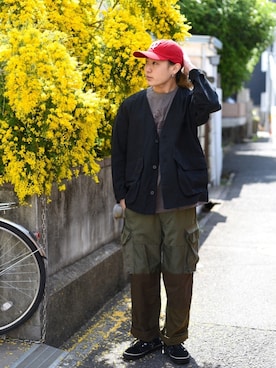 「masterkey（マスターキー）のアイテム（ジャケット/アウター）」を使った、417さん（メンズ・168cm）の春コーディネート