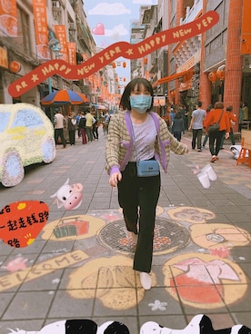 「AIR SPACE（エアースペース）のアイテム（ジャケット/アウター）」を使った、Indigochildさん（レディース・155cm）の冬コーディネート