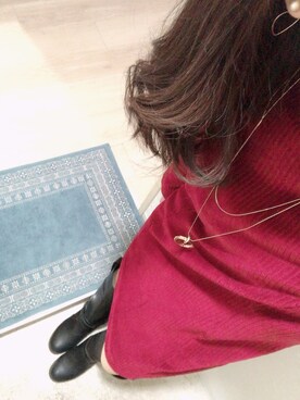 「one way（ワンウェイ）のアイテム（ワンピース/ドレス）」を使った、narigalさん（レディース・147cm）の冬コーディネート