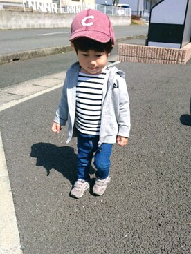 くろごまぜんざいさん（キッズ・90cm）の春コーディネート