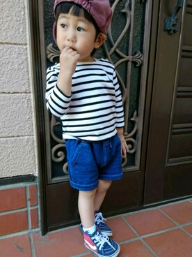 くろごまぜんざいさん（キッズ・90cm）の春コーディネート