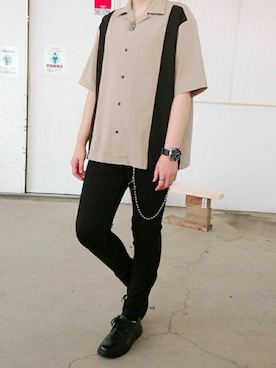 「秋のカフェオレコーデ」｜「アイテム（財布/小物）」を使った、Hiroさん（メンズ・171cm）の秋コーディネート