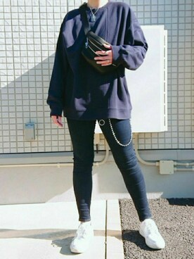 「RAGEBLUE（レイジブルー）のアイテム（ウォレットチェーン）」を使った、Hiroさん（メンズ・171cm）の冬コーディネート