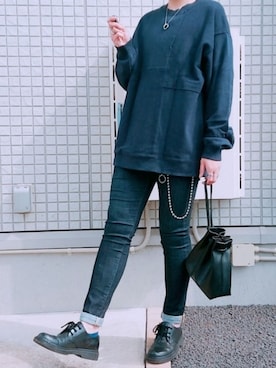 「RAGEBLUE（レイジブルー）のアイテム（ウォレットチェーン）」を使った、Hiroさん（メンズ・171cm）の春コーディネート