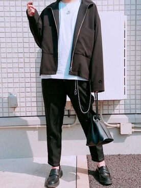 「RAGEBLUE（レイジブルー）のアイテム（ウォレットチェーン）」を使った、Hiroさん（メンズ・171cm）の春コーディネート