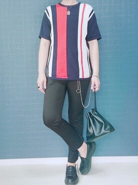 「RAGEBLUE（レイジブルー）のアイテム（財布/小物）」を使った、Hiroさん（メンズ・171cm）の秋コーディネート