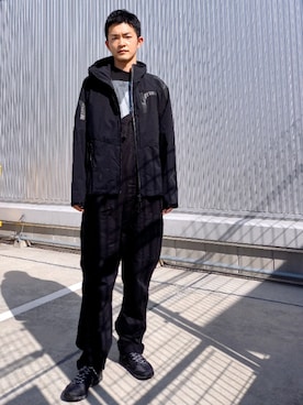「Johnbull Private labo（ジョンブルプライベートラボ）のアイテム（オールインワン・サロペット）」を使った、YUSUKEさん（メンズ・178cm）の春コーディネート
