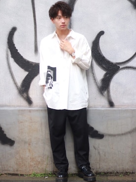 「Daniel Wellington（ダニエルウェリントン）の【Daniel Wellington】レザーバンド３６ＭＭ（アナログ腕時計）」を使った、tamonさん（メンズ・166cm）の秋コーディネート