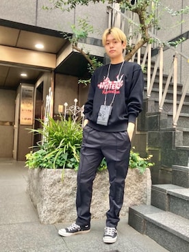 「HYSTERIC GLAMOUR（ヒステリックグラマー）のアイテム（PC・スマホグッズ/家電）」を使った、Linさん（メンズ・177cm）の夏コーディネート