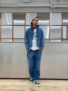 「ロンt」｜「アイテム（財布/小物）」を使った、Linさん（メンズ・177cm）の夏コーディネート