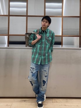 Linさん(メンズ・177cm)の夏コーディネート