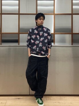 「ロンt」｜「アイテム（ジャケット/アウター）」を使った、Linさん（メンズ・177cm）の秋コーディネート