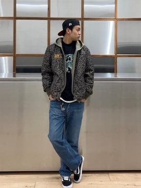 「ロンt」｜Linさん（メンズ・177cm）の冬コーディネート