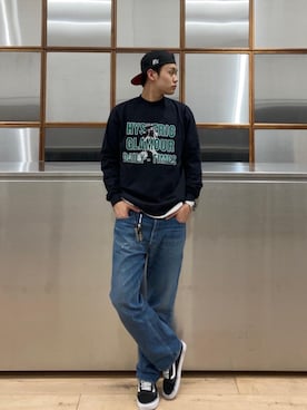 「ロンt」｜Linさん（メンズ・177cm）の冬コーディネート