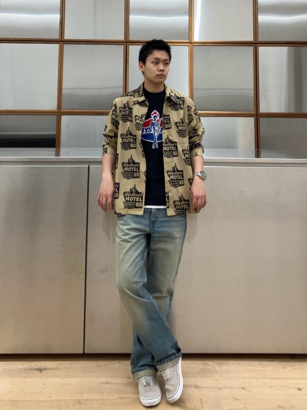 ヒステリックヒステリックグラマー ダメージデニムジーンズ☆Mブーツカットhys HYSTERIC GLAMOUR（ヒステリックグラマー）の「ブーツカット