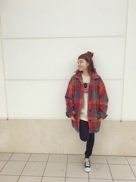 「CONVERSE（コンバース）のCONVERSE ALL STAR　ハイカットスニーカー（スニーカー）」を使った、t-すけさん（レディース・156cm）の冬コーディネート