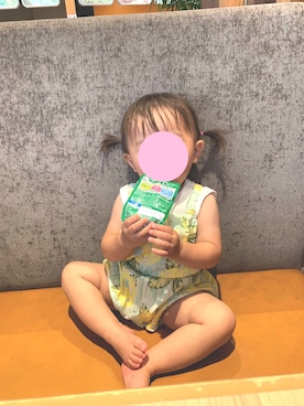 「1歳半」｜「アイテム（オールインワン・サロペット）」を使った、おまちゃんさん（キッズ・70cm）の夏コーディネート