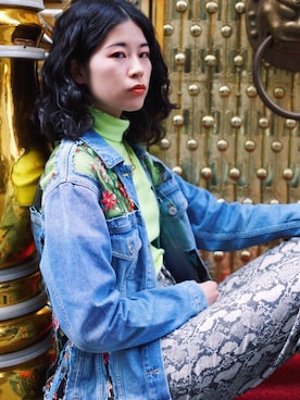「ガラパン」｜「アイテム（ジャケット/アウター）」を使った、mika さん（レディース・170cm）の春コーディネート