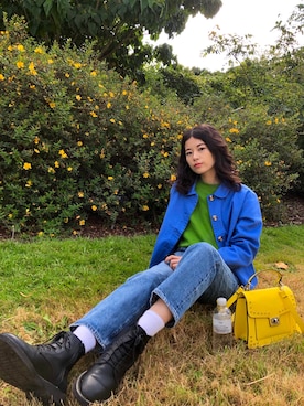 「MONKI（モンキ）のアイテム（ジャケット/アウター）」を使った、mika さん（レディース・170cm）の冬コーディネート