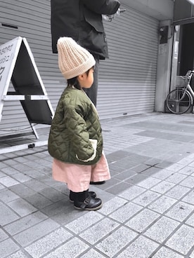 「ZARA KIDS」｜「アイテム（ブルゾン）」を使った、____khr.sさん（キッズ・80cm）の冬コーディネート