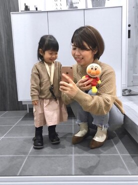 「NANO universe（ナノユニバース）のアイテム（バレエシューズ）」を使った、____khr.sさん（レディース・153cm）の冬コーディネート