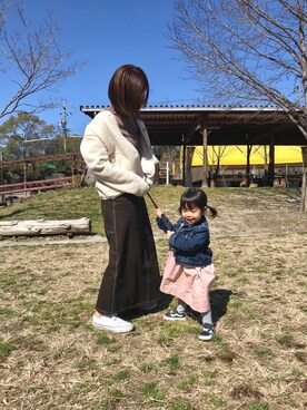 「babygap」｜「アイテム（その他アウター）」を使った、____khr.sさん（レディース・153cm）の冬コーディネート