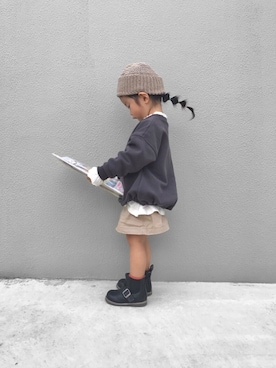 ____khr.sさん（キッズ・90cm）の秋コーディネート