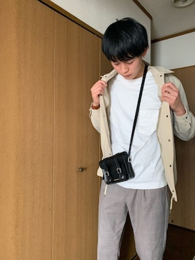 「コロナに負けない」｜「アイテム（その他アウター）」を使った、takさん（メンズ・179cm）の春コーディネート