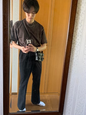 「Dr. Martens（ドクターマーチン）のアイテム（バッグ）」を使った、takさん（メンズ・179cm）の春コーディネート