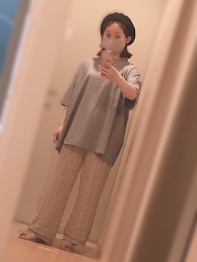 「Right-on（ライトオン）のアイテム（ハンチング/ベレー帽）」を使った、nachiさん（レディース・148cm）の春コーディネート