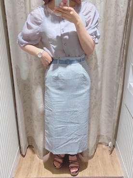 「シャーベットカラー」｜るんさん（レディース・163cm）の春コーディネート