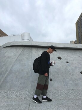 「UNDEFEATED （アンディフィーテッド）のアイテム（シューズ）」を使った、劉さん（メンズ・170cm）の夏コーディネート