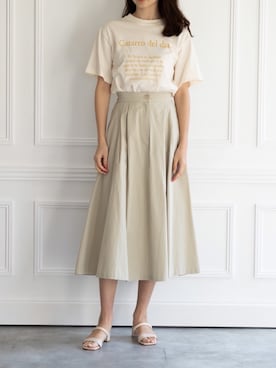 「MODE ROBE（モードローブ）のアイテム」を使った、MODEROBE.OFFICIALさん（レディース・165cm）の春コーディネート