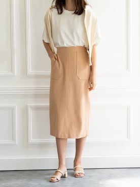 「MODE ROBE（モードローブ）のアイテム」を使った、MODEROBE.OFFICIALさん（レディース・165cm）の春コーディネート