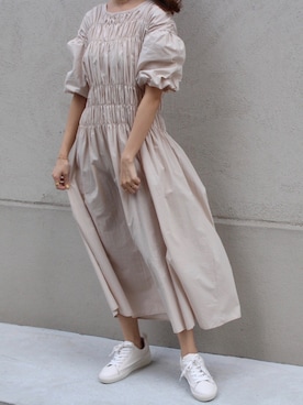 「MODE ROBE（モードローブ）のアイテム（ワンピース/ドレス）」を使った、MODEROBE.OFFICIALさん（レディース・160cm）の夏コーディネート