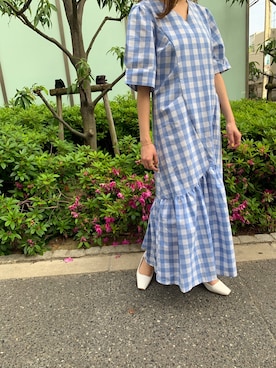 「日系极简」｜「アイテム（サンダル）」を使った、MODEROBE.OFFICIALさん（レディース・165cm）の夏コーディネート
