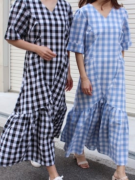 「MODE ROBE（モードローブ）のアイテム（ワンピース/ドレス）」を使った、MODEROBE.OFFICIALさん（レディース・165cm）の夏コーディネート