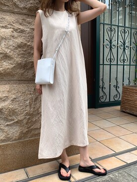 「日系休闲」｜「アイテム（ワンピース/ドレス）」を使った、MODEROBE.OFFICIALさん（レディース・165cm）の夏コーディネート