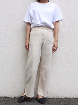 「MODE ROBE（モードローブ）のアイテム」を使った、MODEROBE.OFFICIALさん（レディース・165cm）の夏コーディネート