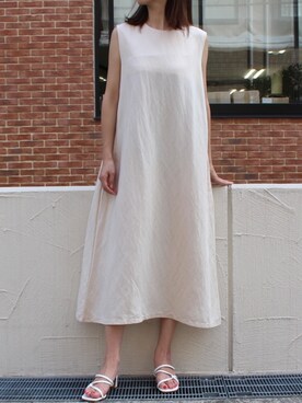 「日系极简」｜「アイテム（ワンピース/ドレス）」を使った、MODEROBE.OFFICIALさん（レディース・165cm）の夏コーディネート